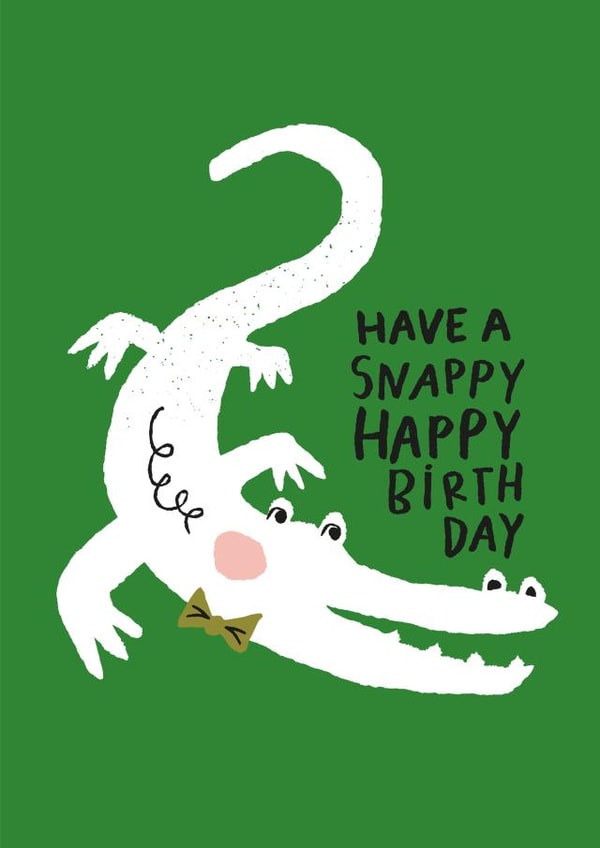 crocodile alligator Birthday Card 2508 created by Mel Chadwick