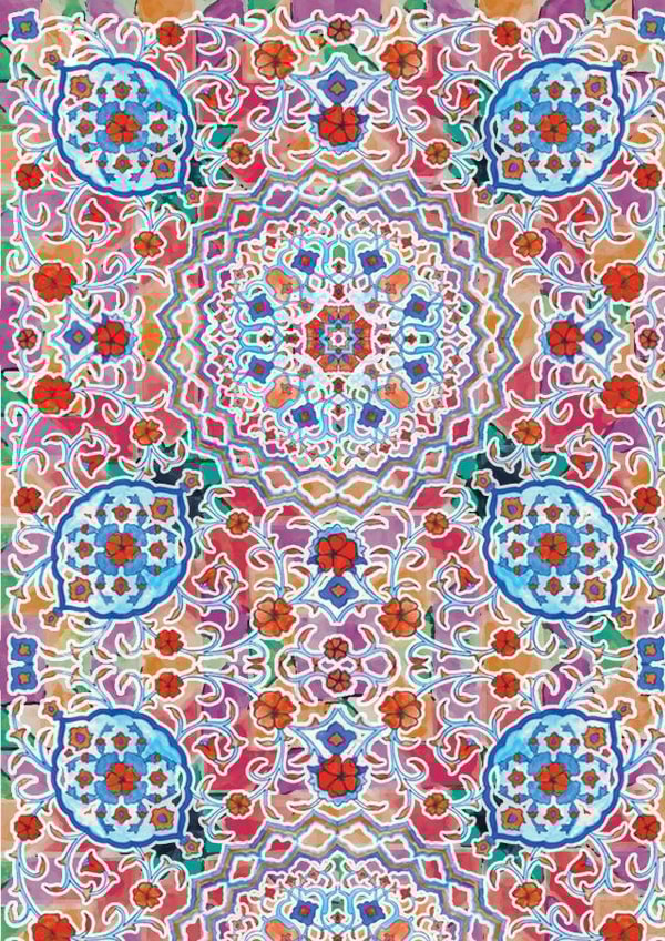 illustration watercolour Just because Card 9826 created by Yaz Raja Designs