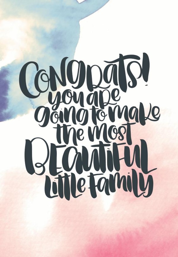 expecting parents Pregnancy Card 9739 created by Paper Pipit