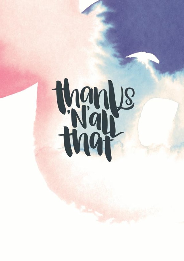 cheers funny Thank You Card 9747 created by Paper Pipit