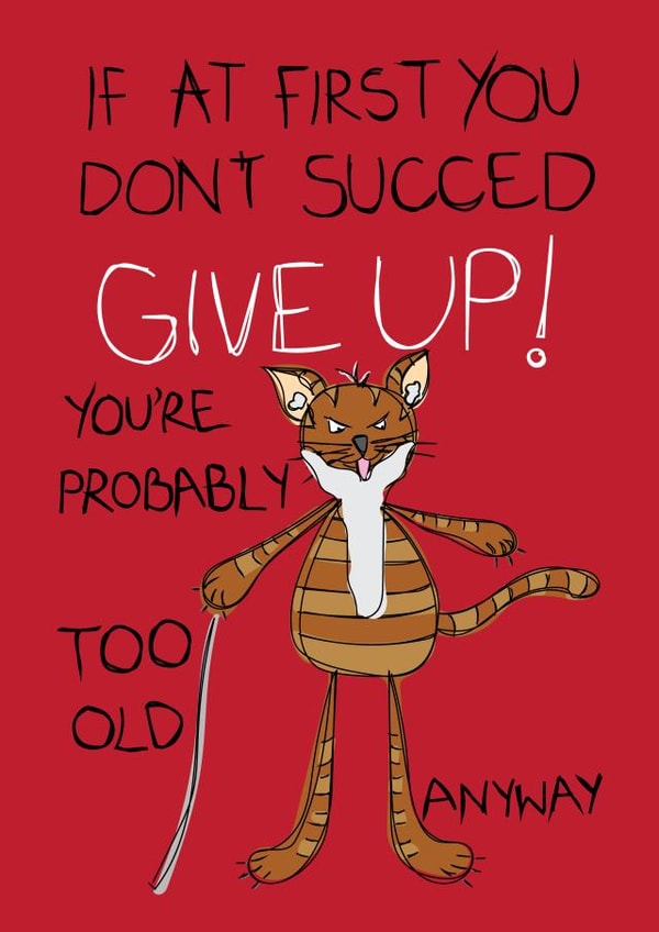 cat grumpy Card 32371 created by Sourpuss