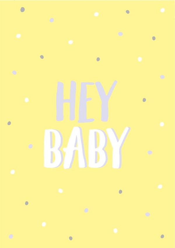 heybaby babygirl New Baby Card 9959 created by Blossom Studio