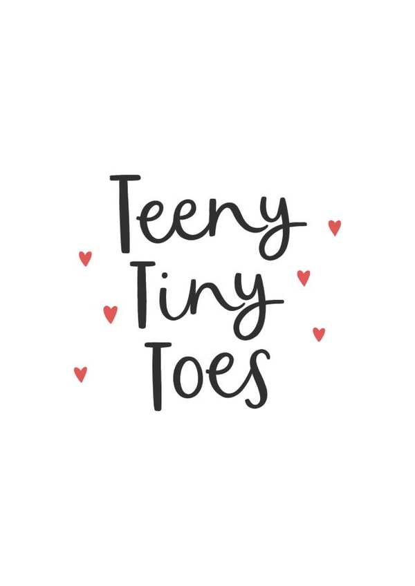 The patter of teeny tiny toes created by Abbie Imagine