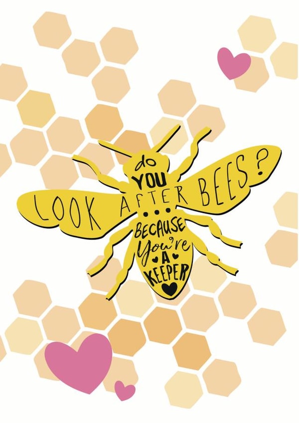 You're a keeper anniversary/Valentine's card created by Lynsey Luu