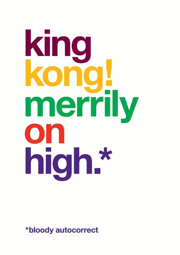 xmas funny Christmas Card 9443 created by Wordplay Design