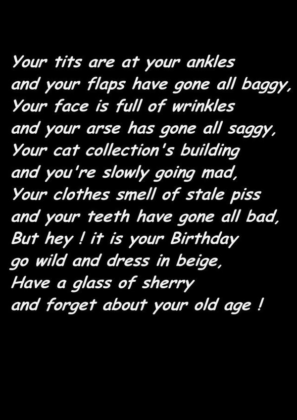 naughty #tits Birthday Card 31320 created by lisa armstrong