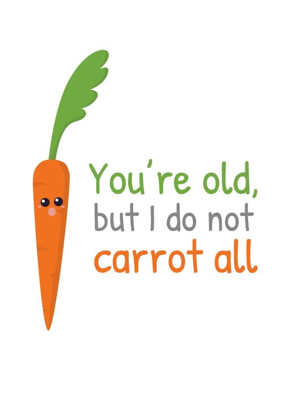 carrot pun Card 29778 created by Sunnyside Design