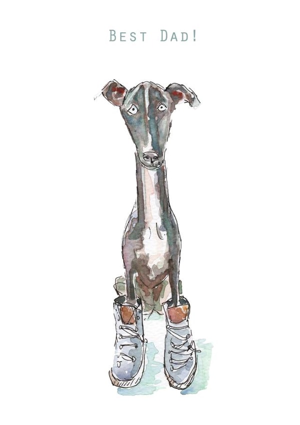 Best Dad from the dog Father's Day card created by Harriet Lowther