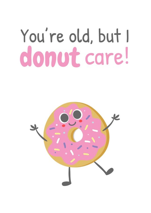 donut age Birthday Card 7661 created by Sunnyside Design