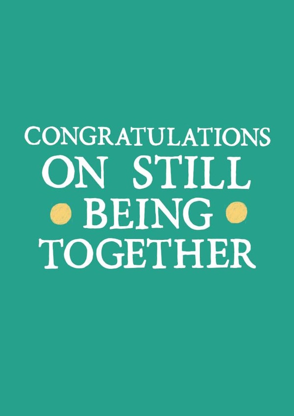 funny wedding Anniversary Card 3677 created by Zoe Brennan