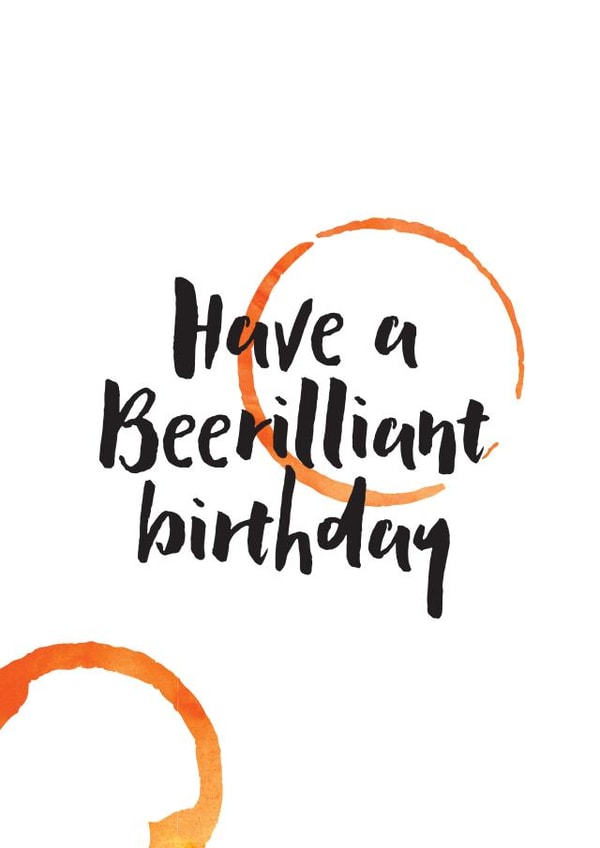 birthday beer Birthday Card 32315 created by Bonnie Blackbird