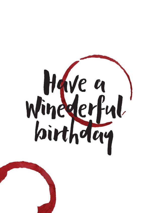 birthday wine Birthday Card 32316 created by Bonnie Blackbird