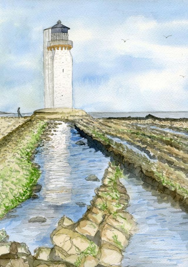 lighthouse southerness Card 26589 created by Valerie Harrison