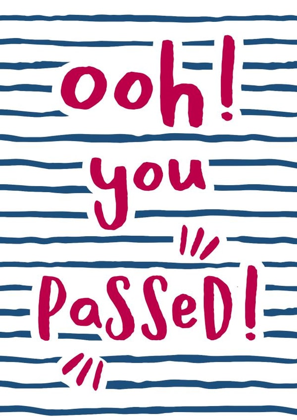 passed you Graduation Card 3822 created by Wink Design - Michelle Roberts