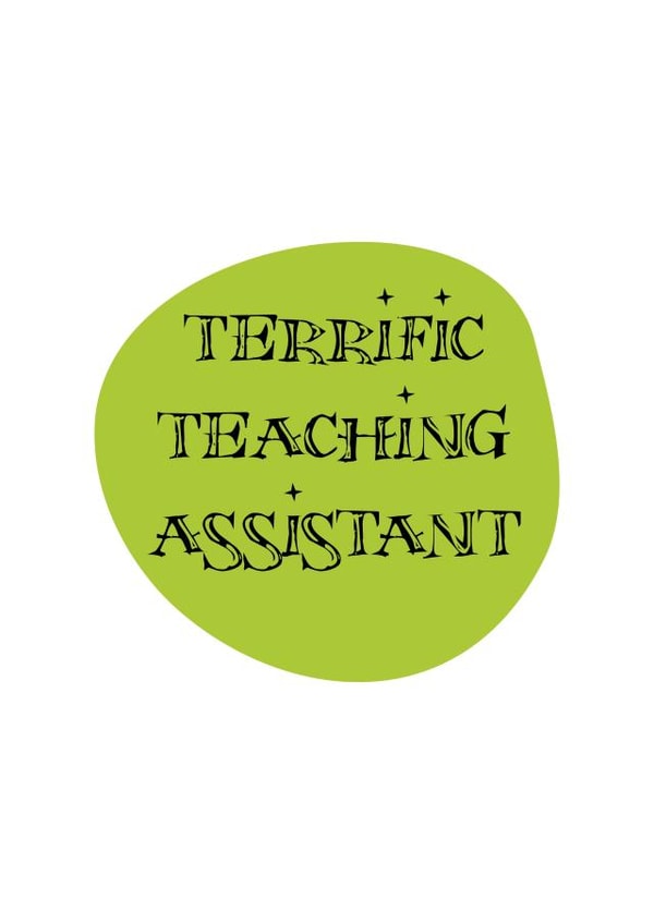 teaching assistant Thank You Card 9738 created by Flaming Imp