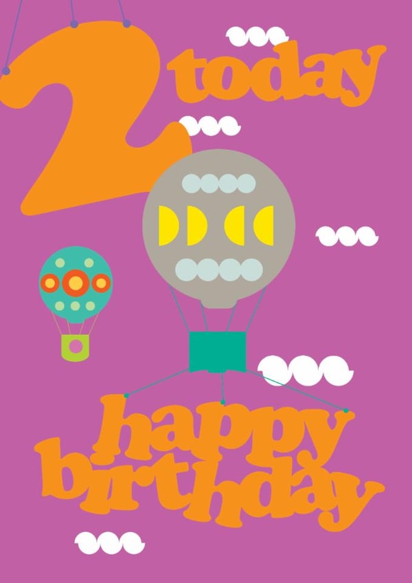 2nd balloons Birthday Card 10229 created by Uniquely Yours