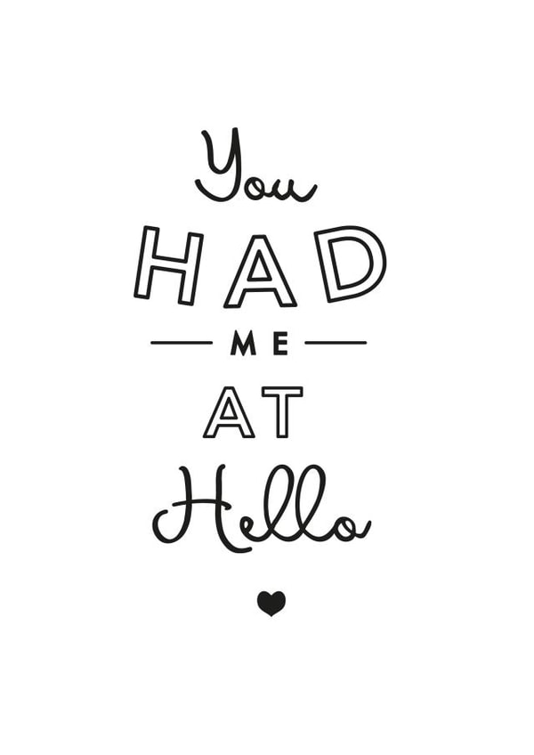 love hello Anniversary Card 32097 created by Jodie Gaul & Co