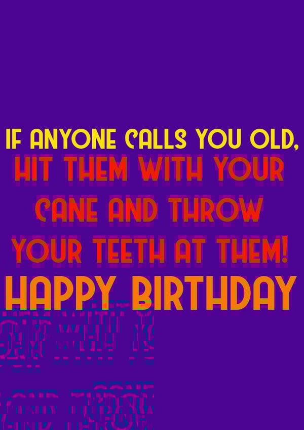 humour old Birthday Card 30439 created by averageashhh