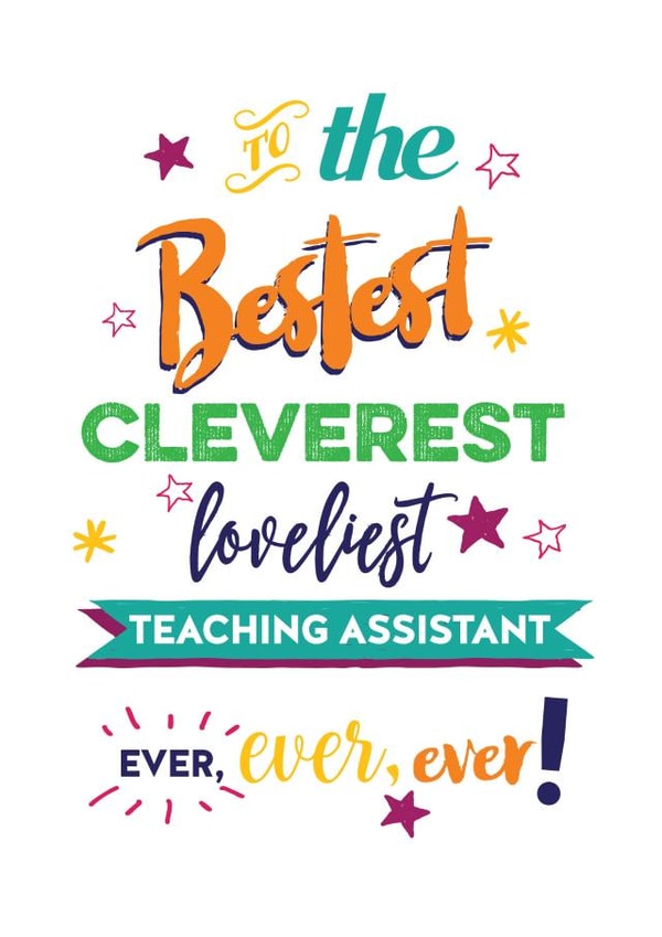 assistant class Thank You Card 5086 created by Silly Prints