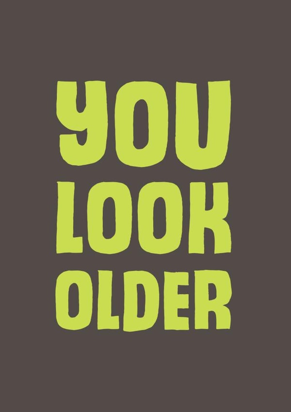 Male Typographic Birthday Card 8976 created by Mostly Beautiful