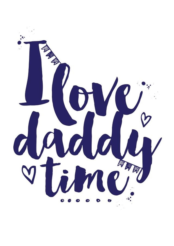 ilovedaddy Dad Father's Day Card 27724 created by Lubelu London