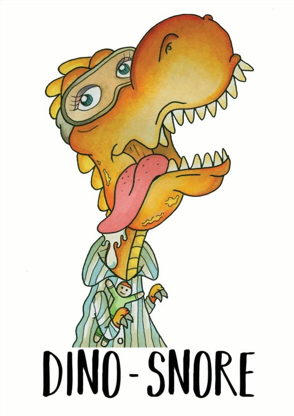 dinosaur snore Card 32725 created by James Ryan