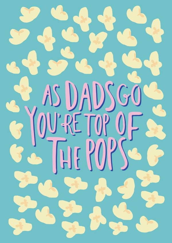 dad popcorn Father's Day Card 27069 created by Coupole Carnaby