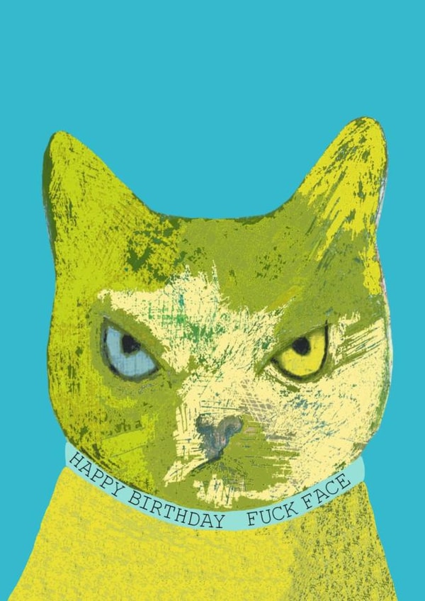 cat rude Birthday Card 5181 created by Corrina Rothwell