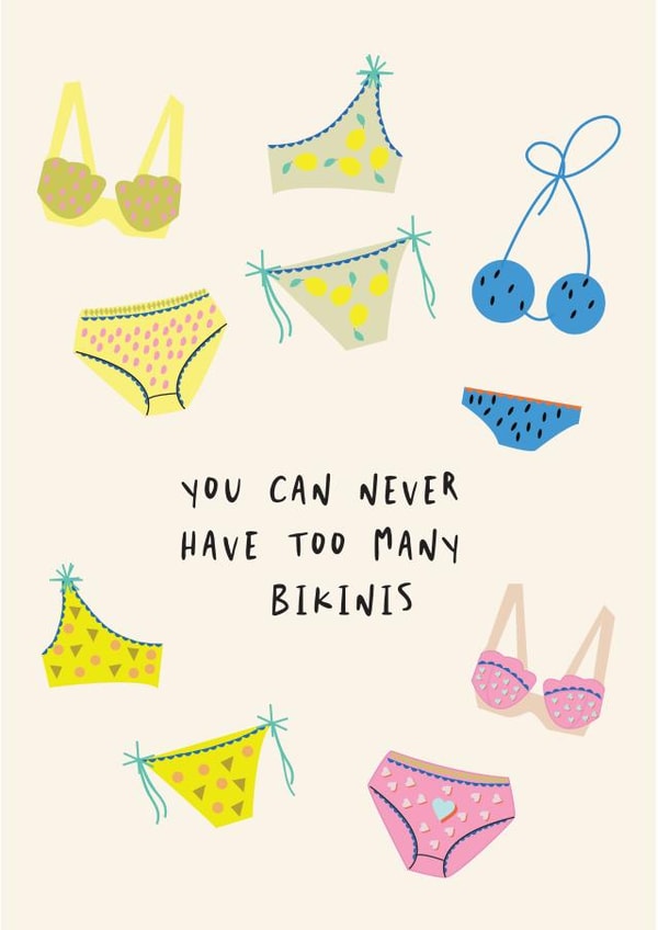 bikini friend Just because Card 4684 created by Coupole Carnaby