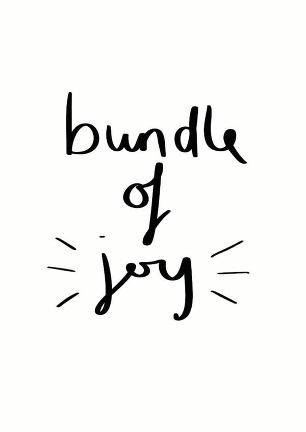 Bundle Of Joy New Baby Card created by Sweetlove Press