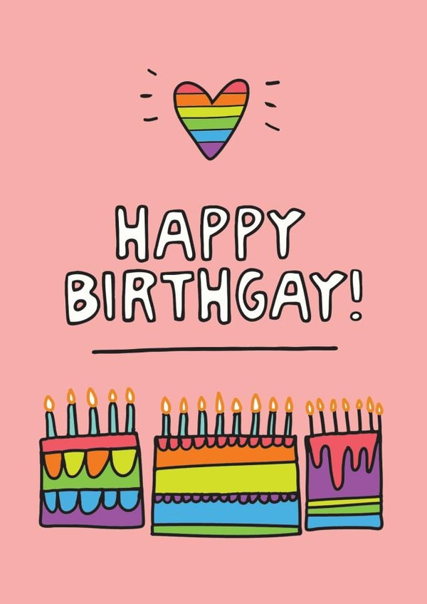 Happy Birthgay Birthday Card created by Angela Chick