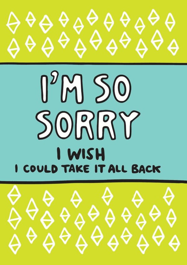 I'm So Sorry Card created by Angela Chick