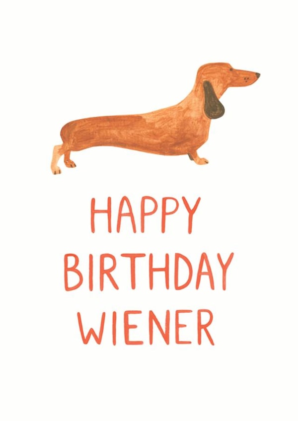 wiener dog Birthday Card 6936 created by Unknown Ink