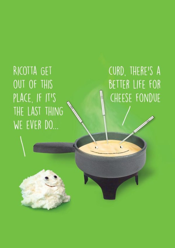 ricotta cheese Leaving Card 6941 created by Unknown Ink