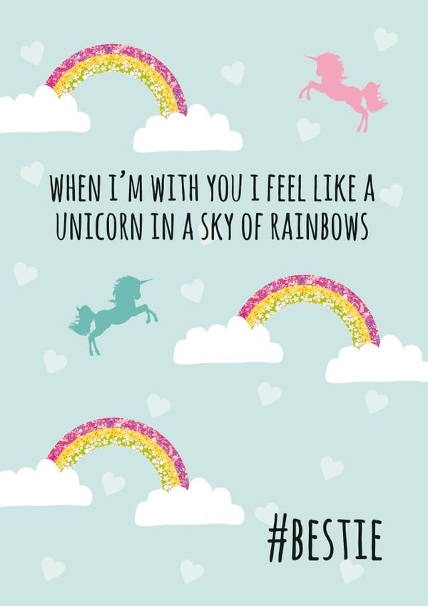 unicorn best Birthday Card 10442 created by Rulu