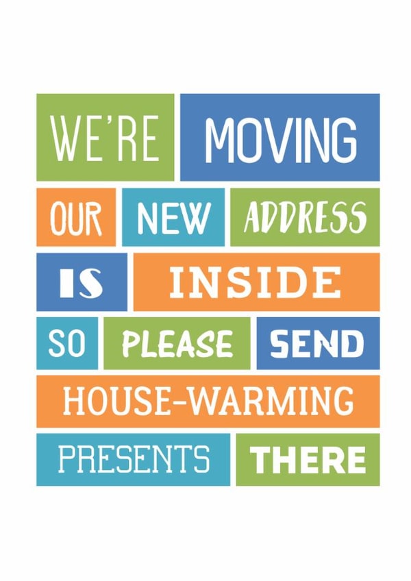We Are Moving Card - House Move Announcement - Change Of Address created by SixElevenCreations