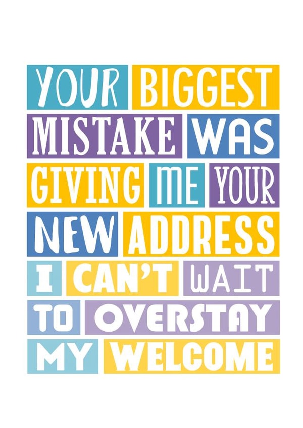 Funny New Home Card - Congratulations On New House created by SixElevenCreations