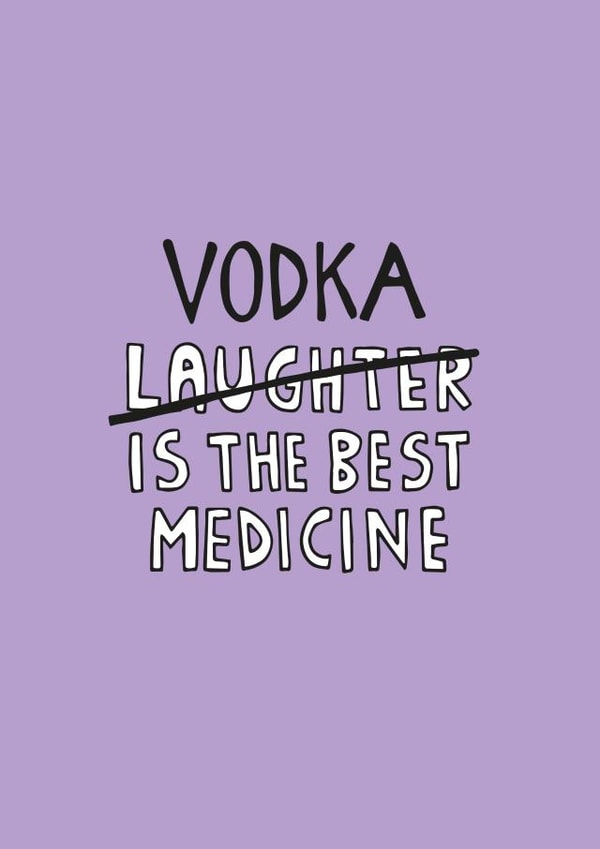 vodka cheer Thinking of you Card 10142 created by Kerry Stewart