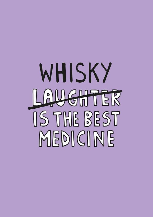 whisky cheer Get Well Card 10143 created by Kerry Stewart