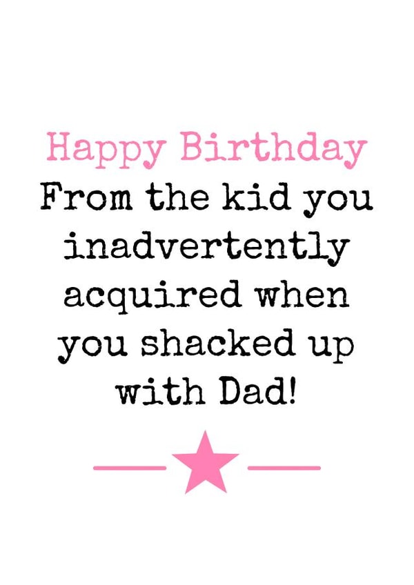 Birthday Step-Mother Birthday Card 2626 created by Doodle Dot Design Co