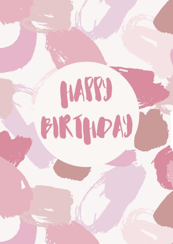 artistic paint Birthday Card 32835 created by Mint & Mustard