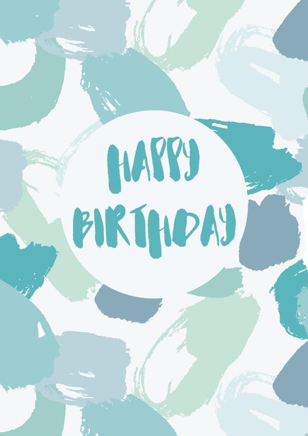 contemporary Male Birthday Card 32836 created by Mint & Mustard