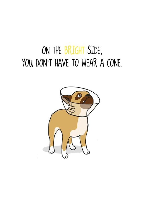 sick surgery Get Well Card 3251 created by Happy Little Vegemite