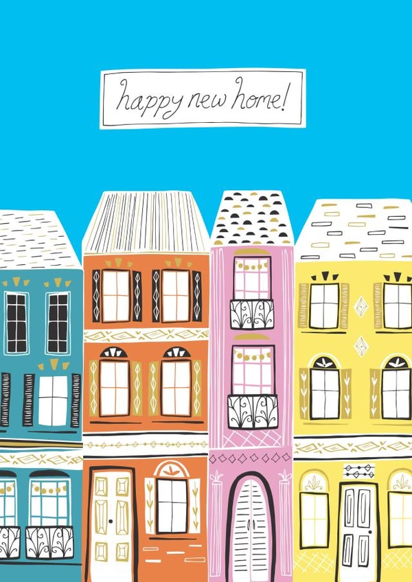 Pretty New Home Card - Houses - Happy New Home! created by Jessica Hogarth
