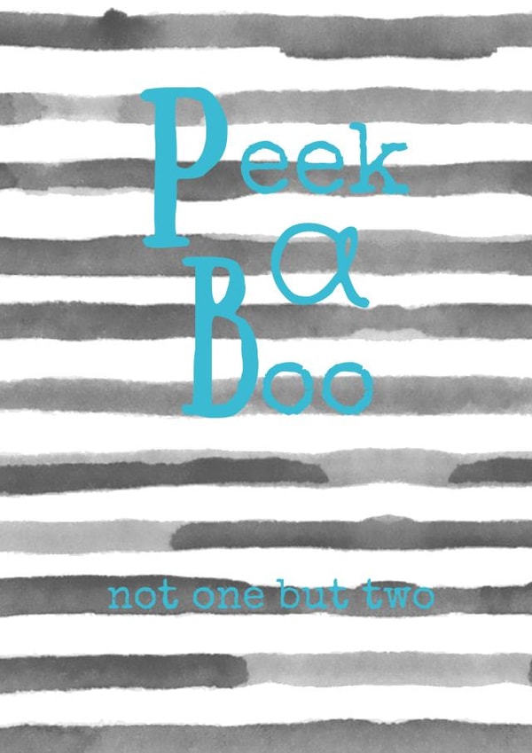 Twins Congratulations New Baby Card 10588 created by Rootie Tootie Designs