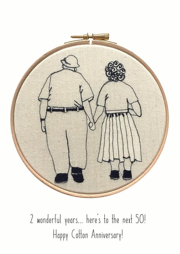 anniversary cotton Anniversary Card 10748 created by Harriet Popham