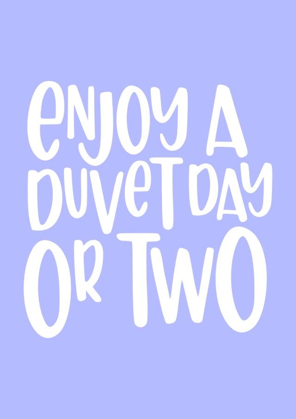 soon duvet Get Well Card 9817 created by Kaylie Goldup