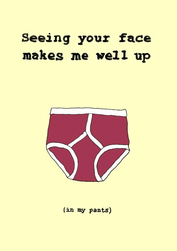pants boner Love & Friendship Card 28139 created by S.Y.T.O.
