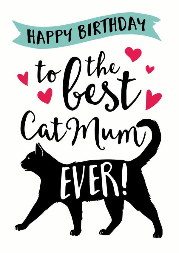 cat best Birthday Card 9879 created by Jon Hall Design