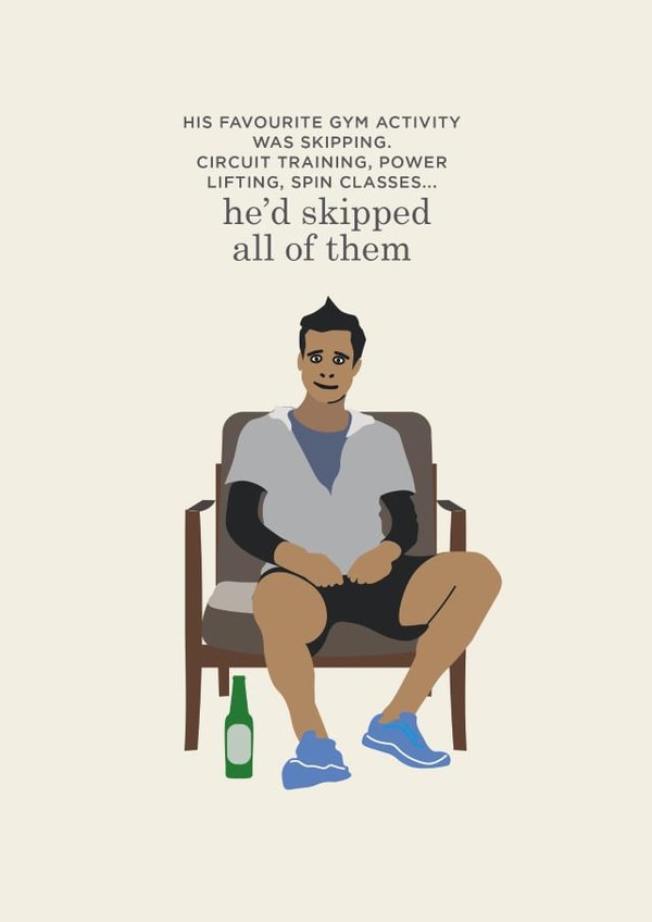 gym fitness Birthday Card 10870 created by Tess Cards